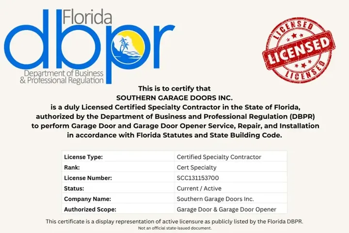 Values, Made Real on the Service Call — Southern Garage Doors Inc.