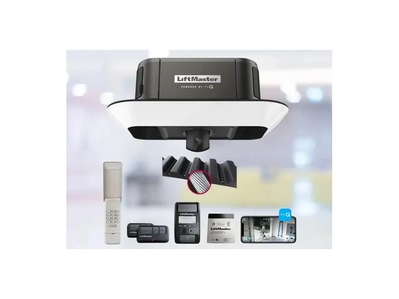 LiftMaster 87504-267 Belt Drive opener — one of the two new units we install